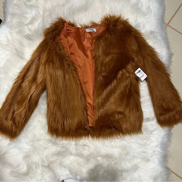 Charlotte Russe Jackets Coats New Charlotte Russe Brown Faux